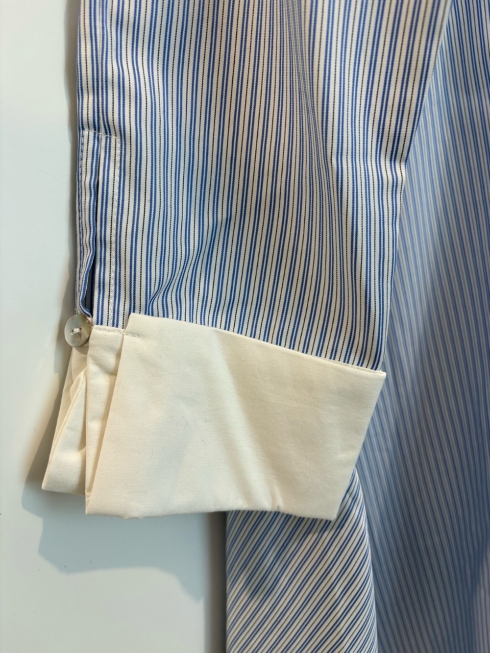 Pomander Place Cannes Blue & White Striped Maxi Dress. NWT. Size Large. - Picture 4 of 10